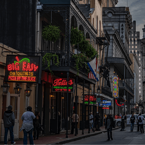 Explore New Orleans from your excellent location near the French Quarter