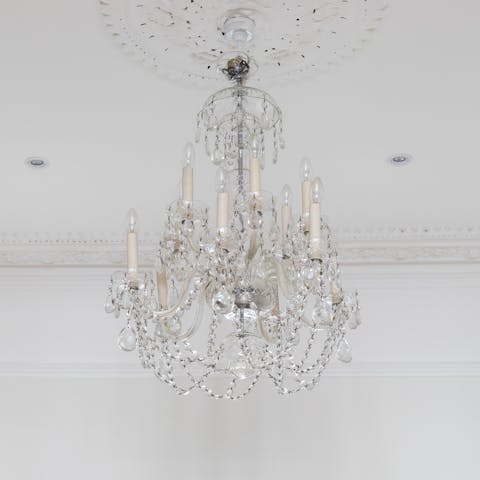 A glamorous chandelier