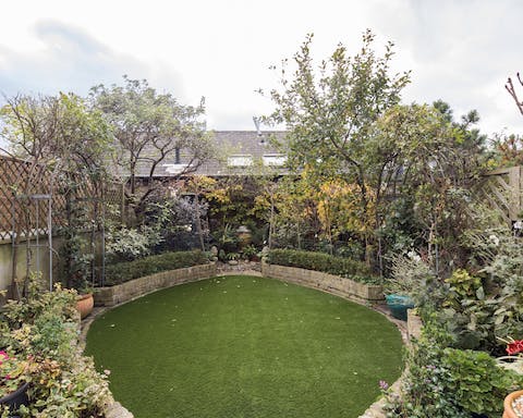 A well-groomed garden