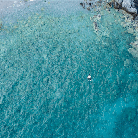 Enjoy a beach day down on Pantazi beach, a short drive away