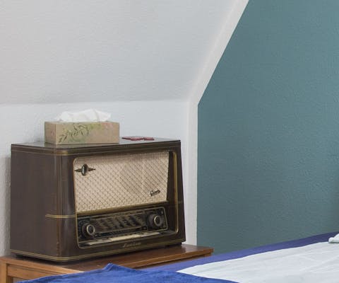 A vintage radio