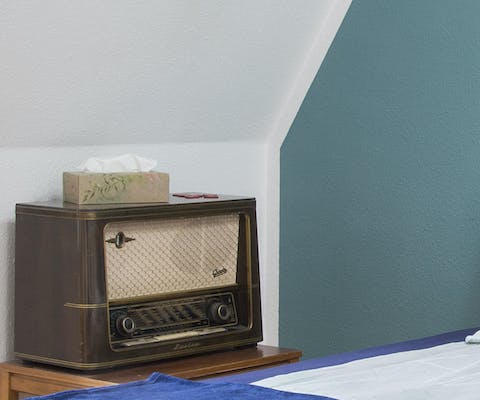 A vintage radio