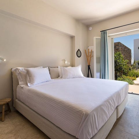 Get a good night's sleep in the minimalist bedrooms, all with en-suites