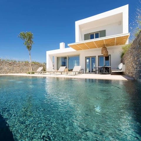 Cool off from the sunshine with a dip in the infinity pool