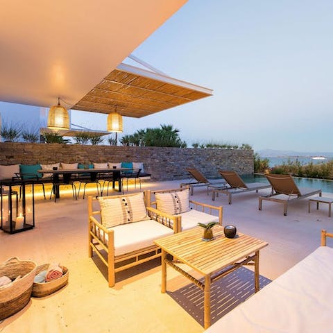 Spend evenings watching the sunset and enjoying alfresco meals on the terrace