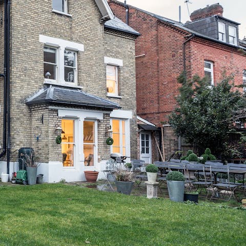 spacious garden