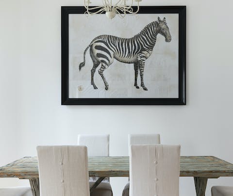 The zebra print