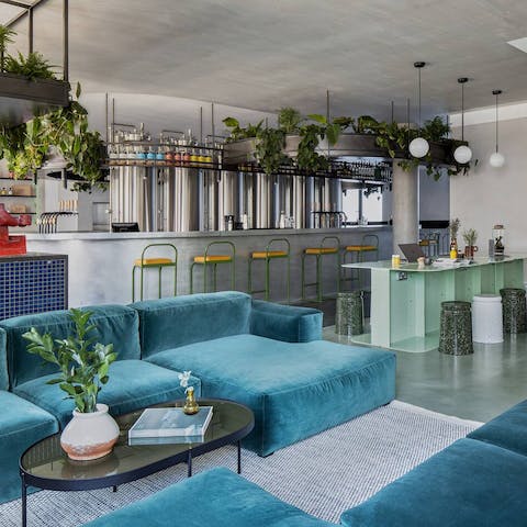 Head downstairs to the lounge and bar to relax or meet friends