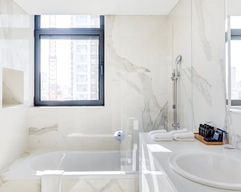 The luxurious bathrooms