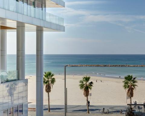 Right next to the beach