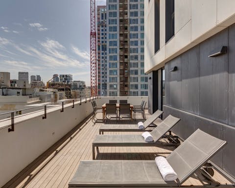 A huge terrace