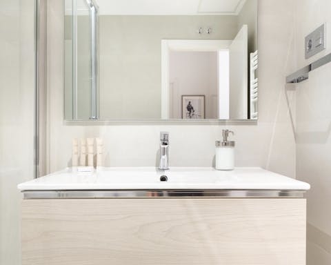 The modern and fresh bathroom