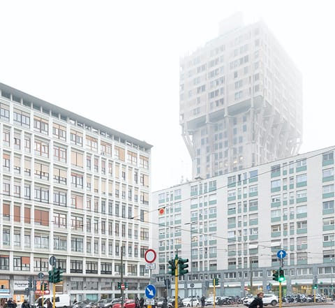 Step onto your street to see the Torre Velasca looming overhead