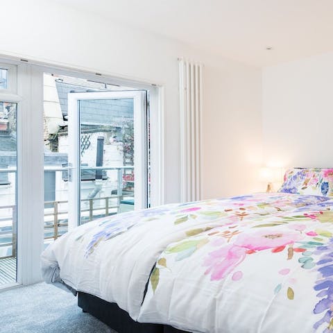 Wake up each morning and throw open the doors to the rooftop