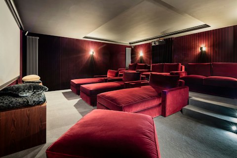 Sink into velvet loungers for a proper big-screen film night