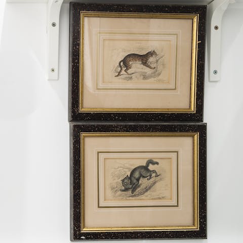 These antique miniatures