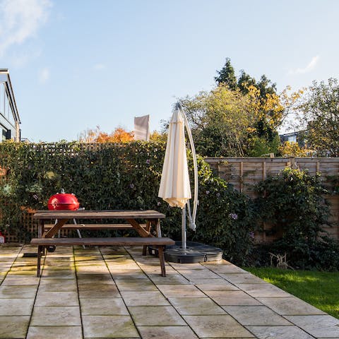 Enjoy a barbeque in the summer