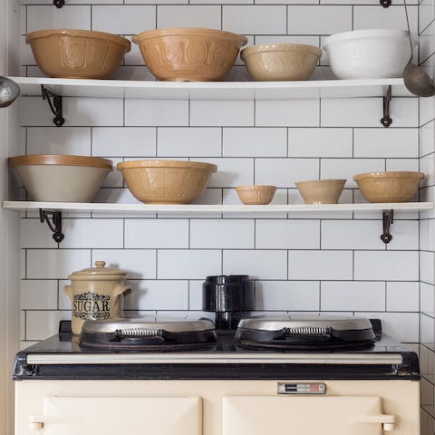 traditional aga cooking range
