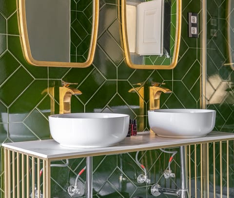 Lavishly decorated bathrooms