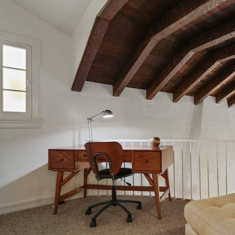 Catch up with your work remotely in the dedicated office area