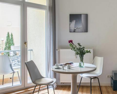 Access to a small balcony