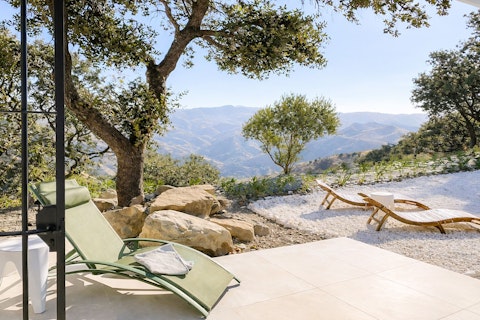 Relax on a lounger with valley views all around