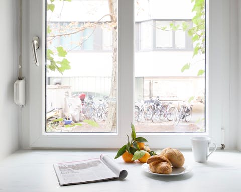 A cosy dining/working area