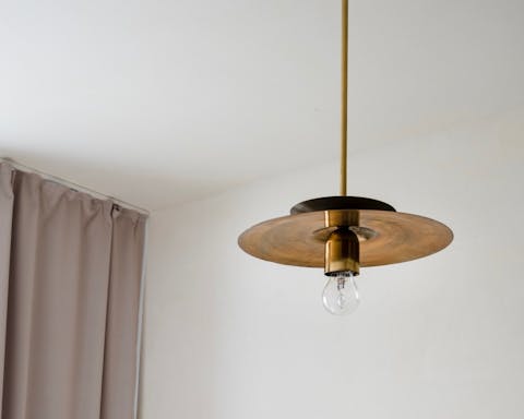 The stylish brass details