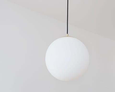 The brasserie-style lamps