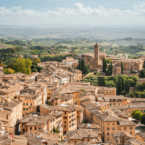Take a day trip to Siena, less than an hour by car