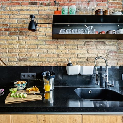 Let your chef out in the chic kitchen