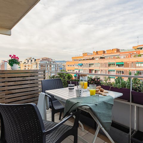 The cosy private patio
