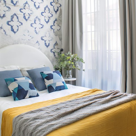 Snuggle up in the bedroom after a busy day of sightseeing