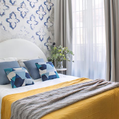 Snuggle up in the bedroom after a busy day of sightseeing