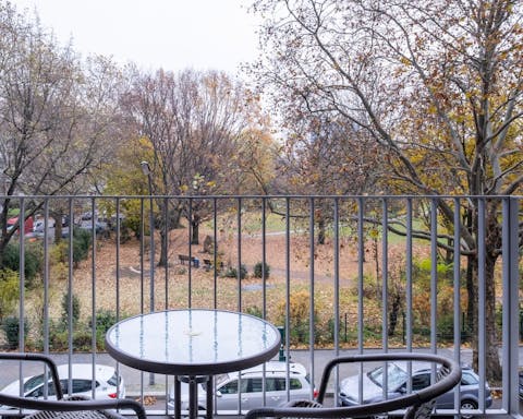 Leafy views from the balcony