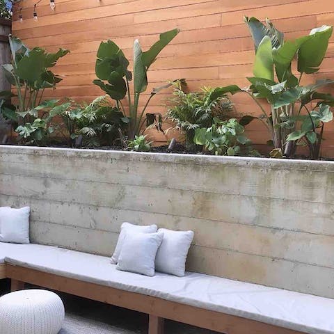 Hang out on your own private patio