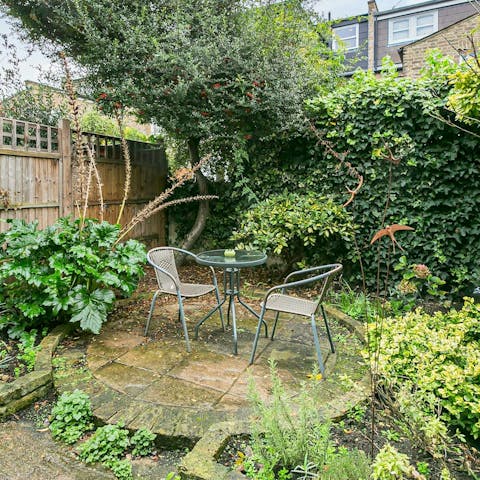 Relax in the garden with a gin and tonic