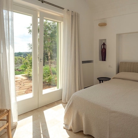 Enjoy instant access to the garden from the bedrooms