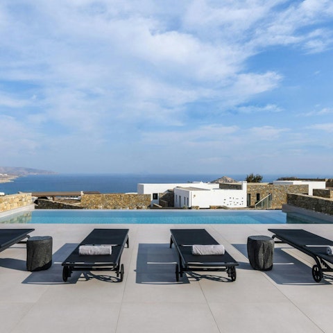 Soak up the sunshine from the lounger-lined pool