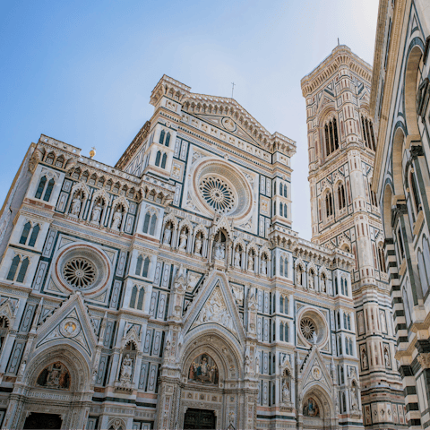 Start your day at Florence's famous cathedral, a short walk away