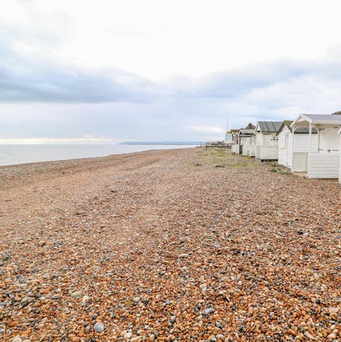 Breathe in the sea air as you stroll along the shingle beach in Normans Bay