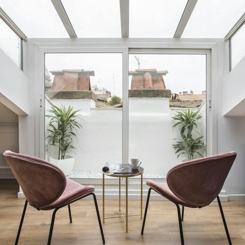 Relax in the open kitchen/living area – it's blessed with an abundance of natural light