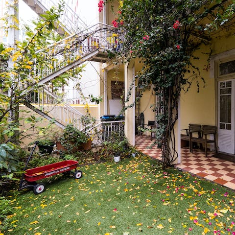 A serene private garden