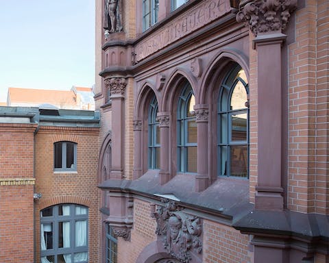 Located in an old brewery