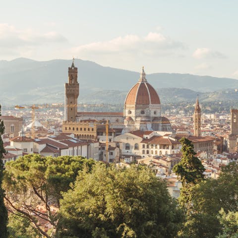 Explore the city of Florence, including the Torrigiani Garden on your doorstep