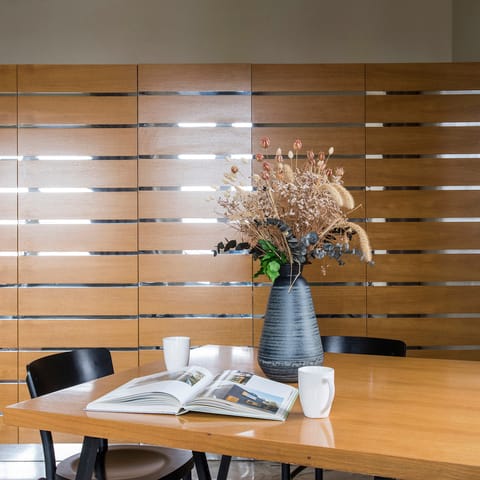 Begin the day with an espresso and a pastry from the bakery next door