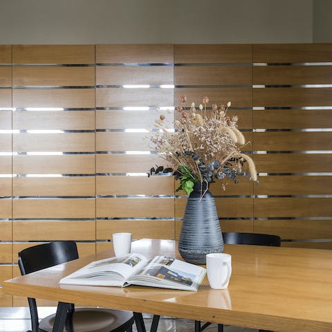 Begin the day with an espresso and a pastry from the bakery next door