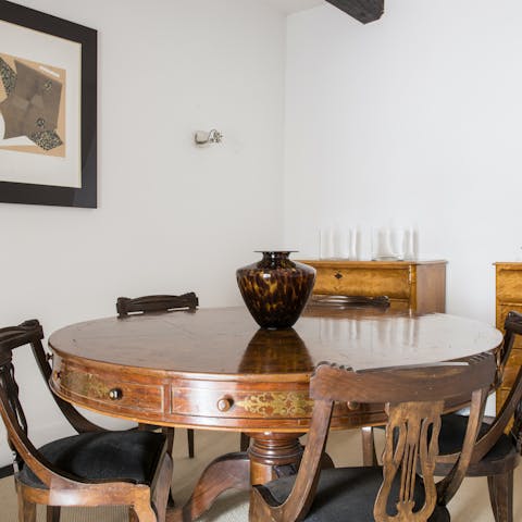 The antique furniture