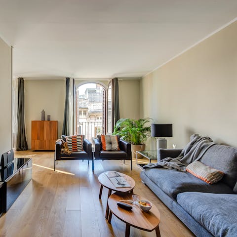 The natural light in the communal area
