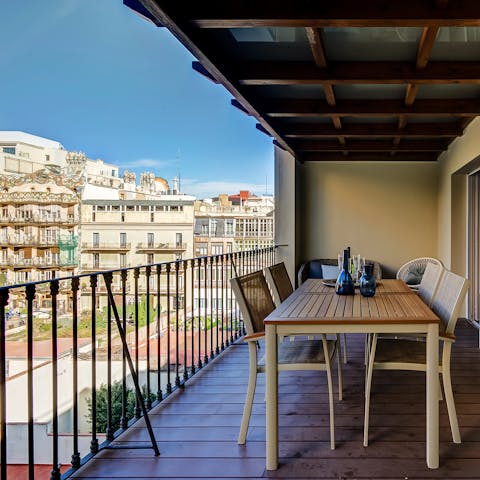 A serene private terrace